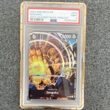 One Piece Card Game Sengoku P-032 2023 CS Event Pack Finalist EN PSA 9 Textured picture