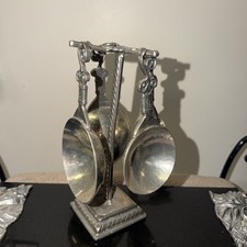 Crosby & Taylor Vineyard Measuring Cup Set &stand In PewterAbsolutely Beautiful picture
