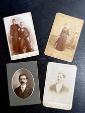 Antique Tintype Photo Lot 4 Victorian Studio Portraits picture