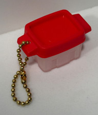 Rubbermaid keychain mini container Rare Red lid Adorable Working Lid picture