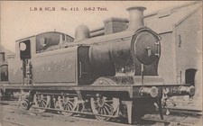 LB&SCR No. 415 0-6-2 Tank Locomotive Postcard c.1905 Locomotive Publishing Co picture