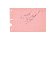 ACTOR PETER COOKSON AUTOGRAPH ON ALBUM LEAF picture