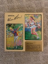 RARE LeRoy Neiman golf tennis playing card set - SEALED - Nicklaus, Evert picture