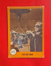 1961 Nu Card Horror Monsters The Bat Man #111 • Series 2 Orange picture