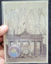 Germany Original Piece of The Berlin Wall in Photo Postcard Berlin RPPC #3 picture