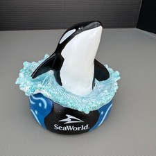 2010 SeaWorld Park Souvenir Cup Shamu Orca Whale 3D Topper Only picture