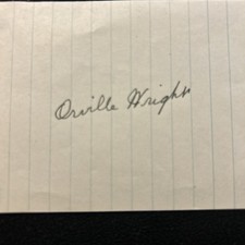 Orville Wright Autograph Famous American Aviator. The Wright Brothers picture