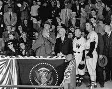 1955 President DWIGHT EISENHOWER 8x10 Photo 1st Pitch Poster Print Senators picture