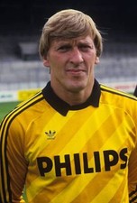 Pim Doesburg During The Team Presentation Of Psv In 1986 OLD FOOTBALL PHOTO picture