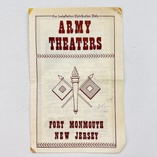 1961 Fort Monmouth New Jersey Army Theaters Movie Program Flyer Ocean's 11 picture