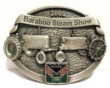 Oliver Hart Parr Tractors Belt Buckle 2005 Baraboo Steam Show Badger Engine Club picture
