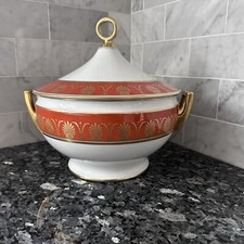 RARE Richard Ginori Pompei Red Covered Soup Tureen picture