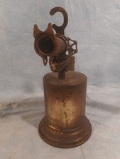 Antique/VTG Turner solid Brass Works Hot Blast Blow Torch w/Pump brass handle picture