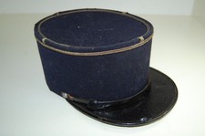 VINTAGE FRENCH GENDARMERIE POLICE MUNICIPALE HAT KEPI  W/ BUTTONS picture