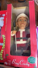 Gemmy Bing Crosby Animated Christmas Figure Sings & Moves TESTED w/ Box picture