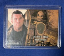 2009 Topps Terminator Salvation Sam Worthington Screen Worn Material RARE NM-M picture