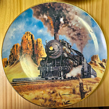 VTG 1985 SantaFe Train Collector Plate Jim Deneen Curator Collection Ltd Edition picture