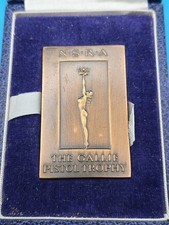 NSRA National Small Bore Rifle Association Medal Gallie Pistol Trophy 1988 Rare  picture