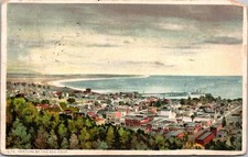 c1911 Birdseye View Ventura By The Sea California CA Phostint Detroit Postcard picture
