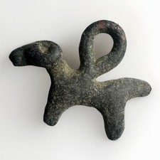 Ancient Luristan Pendant Amulet Ram Animal 1500-1200BCE picture