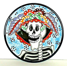 Talavera Day of the Dead Sugar Skull La Catrina Ulises Plate Wall Art 10