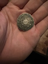Antique 1930s Masonic Shekel Warren Ohio Chapter No. 66 R.A.M. Feeemason picture