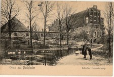 Greetings from Neukloster Mecklenburg monastery Sonnencamp busy 24.1.1910 used picture