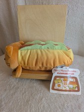 San-X Nyan Nyan Nyanko Nyankoburger Hot Dog Cat Plush - NEW - NWT picture