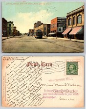 Yakima Avenue 4th Street North Yakima Washington Streetcar Postcard picture