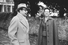 Georges Simenon and his wife Denyse in Echandens 1960s OLD PHOTO 1 picture