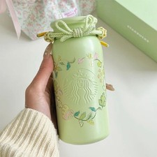 New Starbucks China 2026 Spring Auspicious Pattern 12oz Compact Bottle Tumbler picture