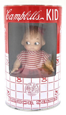 Vintage Campbells Kid Junior Series Girl Doll & Can Bank SEALED 1998 ❤️FREE SHIP picture