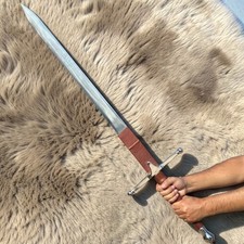 Handmade Braveheart Sword of Scottish Hero William Wallace Claymore Steel Gift picture