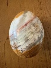 Vintage Polished Onyx 2.75” Natural Stone Egg  picture