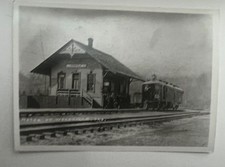 c1905 Woodville Rogue River Oregon Railroad Depot Station Rare RPPC Postcard picture