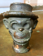 Vtg 1950s Copper Toy Slush Mold Monkey Chimp Top Hat Rushton Mr Bim Style Tool picture