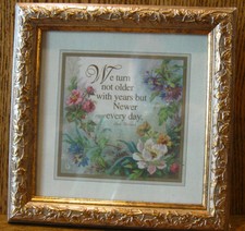 Gallery Graphic Frame 3350-4642 We turn not older with years but... cottagecore picture
