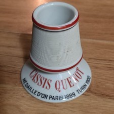 Vintage Paris France Porcelain Cassis Quenot Dijon Match Striker/ Holder picture