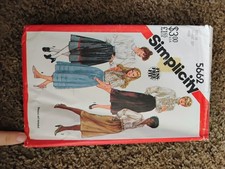 1982 Simplicity 5662 Misses' Skirt pattern Vintage Sewing Pattern Size 10 Misses picture