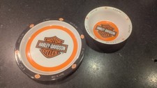 2012 Harley Davidson Cycles Kids Preferred Plastic Plate & Bowl Set Lil' Biker picture