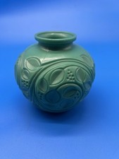 Vintage French Art Deco Vase Attributed Green Like picture