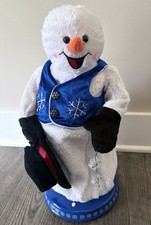 Vintage Gemmy Animated Spinning Snowflake Snowman Singing Dancing Snow Miser picture