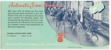 1940s Automatic Screw Machines Monarch Fuse Co ad blotter picture