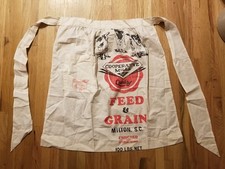 Vintage APRON Cooperative Mills  Feed & Grain Sack 100 Lbs Milton South Carolina picture