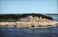 Owls Head Maine ME Whitehead Island Lighthouse c1950s-60s Postcard picture