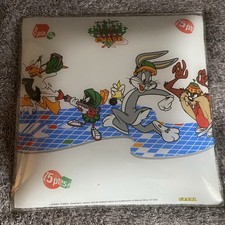 VTG 1995 Looney Tunes Glass Ceiling Light Cover 12