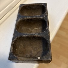 ANTQ Marble Triple Inkwell Paragon Frank A. Weeks MFG Co. NY 1911 picture