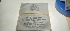 VINTAGE & RARE 1930'S W.S. BROWN CANVAS ADVERTISING POUCH SEE DETAILS L@@K picture