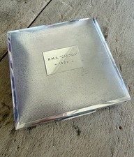 Vintage Silver Hallmarked Trinket Box 1962 RMS Caronia World Cruise (Cunard) picture