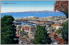 Panorama of Genoa, Italy Premium Photo-Lithograph Vintage 1912 Postcard -PC518 picture